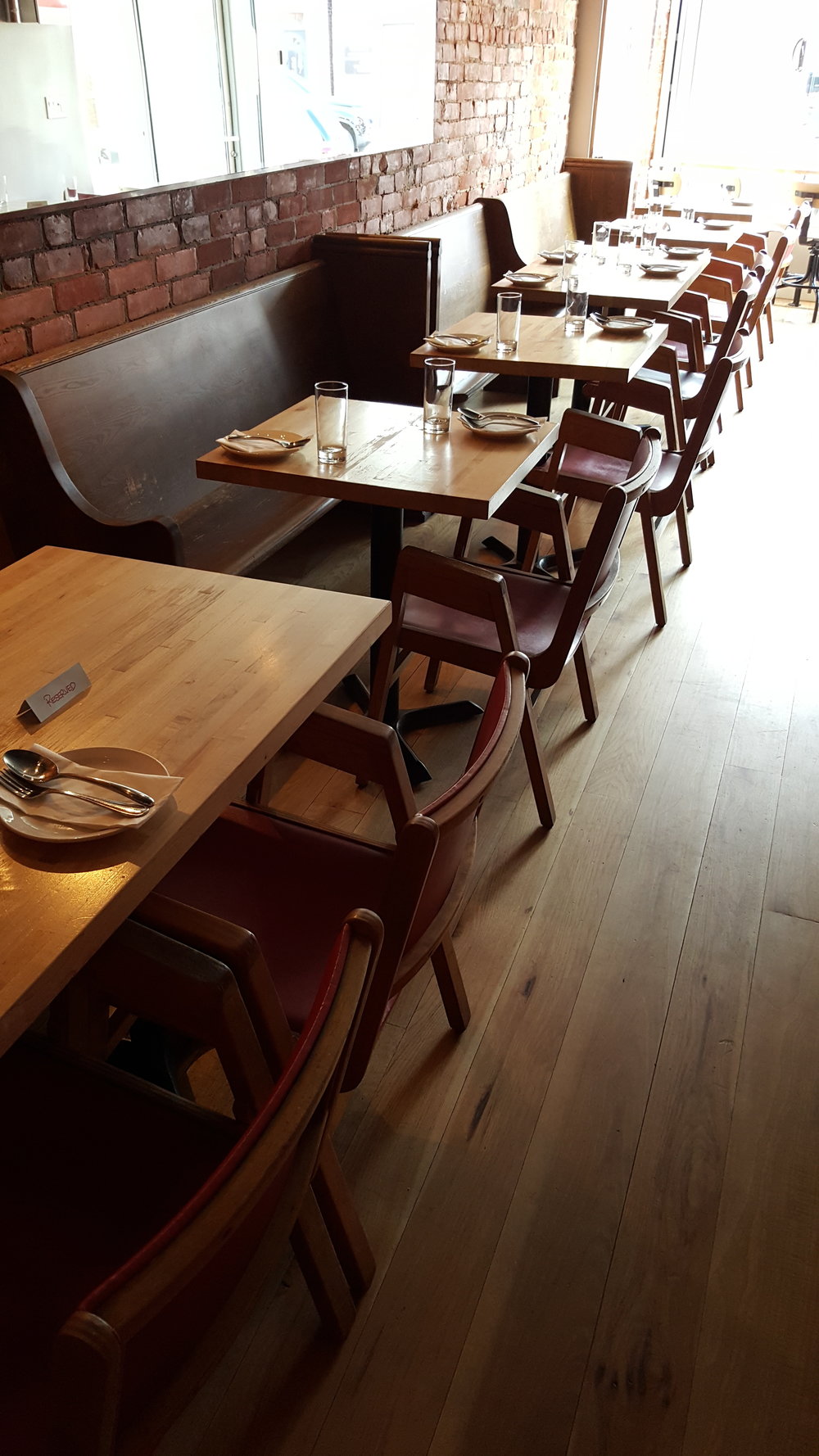 The restaurant before our first pop-up opening