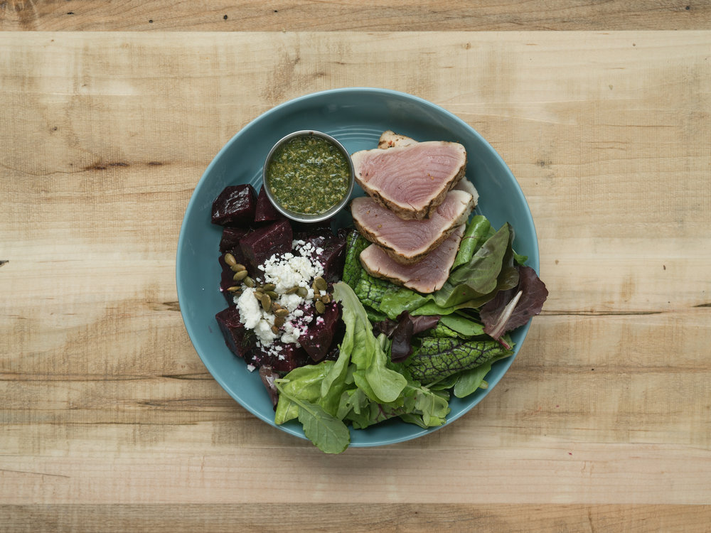 Grilled Rare Albacore Tuna