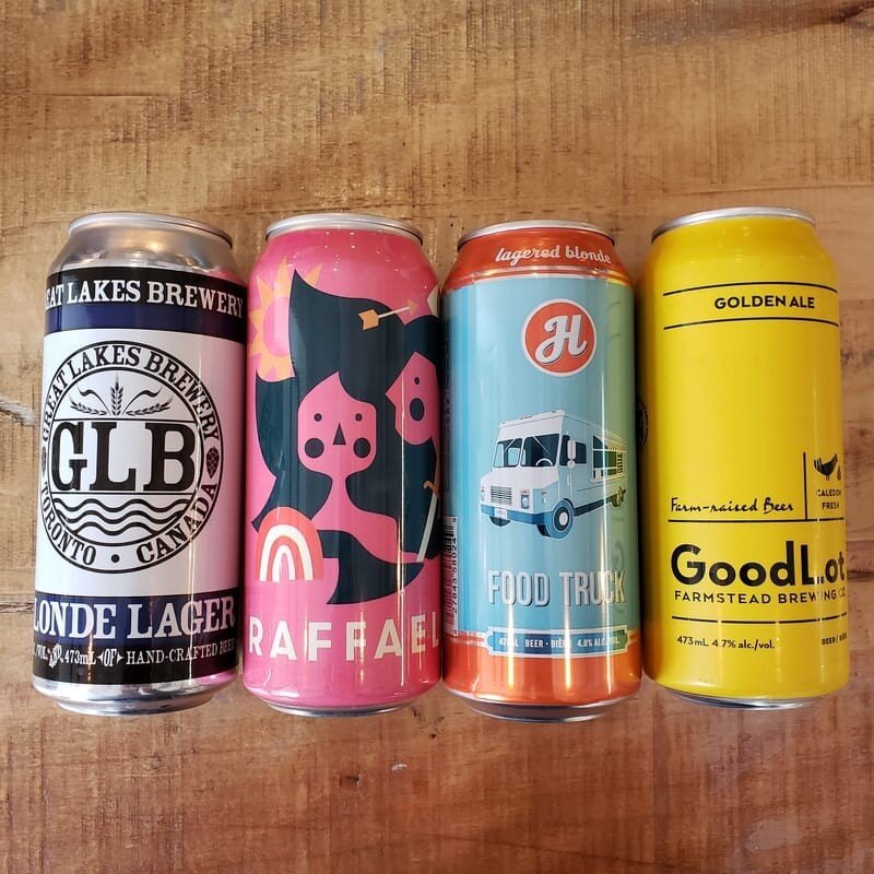 Toronto’s Best Lagers  Collective Arts Audio / Visual Lager (4.9% ABV) Great Lakes Blonde Lager (5.0% ABV) Henderson's Food Truck (4.8% ABV) Goodlot Golden Ale (4.7% ABV)